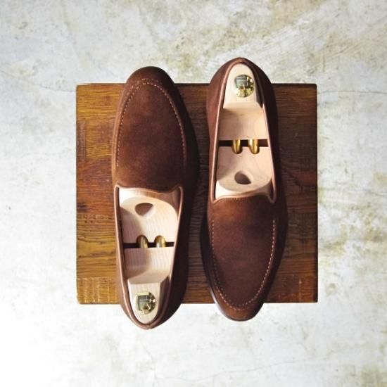極上★クロケット&ジョーンズ 6.5E 【★希少モデル/THURLOE】302ラスト/Uチップ/ローファー/スリッポン/Crockett&Jones★b290
