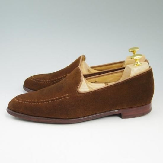 極上★クロケット&ジョーンズ 6.5E 【★希少モデル/THURLOE】302ラスト/Uチップ/ローファー/スリッポン/Crockett&Jones★b290