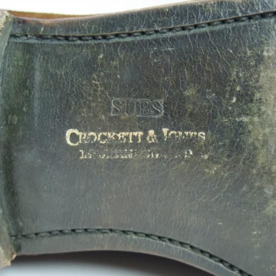 極上★クロケット&ジョーンズ 6.5E 【★希少モデル/THURLOE】302ラスト/Uチップ/ローファー/スリッポン/Crockett&Jones★b290