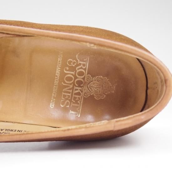 極上★クロケット&ジョーンズ 6.5E 【★希少モデル/THURLOE】302ラスト/Uチップ/ローファー/スリッポン/Crockett&Jones★b290
