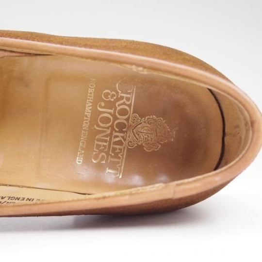極上★クロケット&ジョーンズ 6.5E 【★希少モデル/THURLOE】302ラスト/Uチップ/ローファー/スリッポン/Crockett&Jones★b290