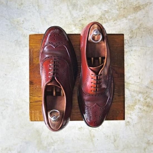 ★(米)ボストニアン 8.5D【★コードバン仕様/上級CROWN WINDSOR】フルブローグ/23608/BOSTONIAN★b296