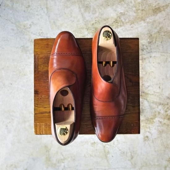 【極美品】JOHN LOBB ジョンロブ プレーントゥ 5E JOHN LOBB 良品 ジョンロブ プレーントゥ CROFT ミュージアム