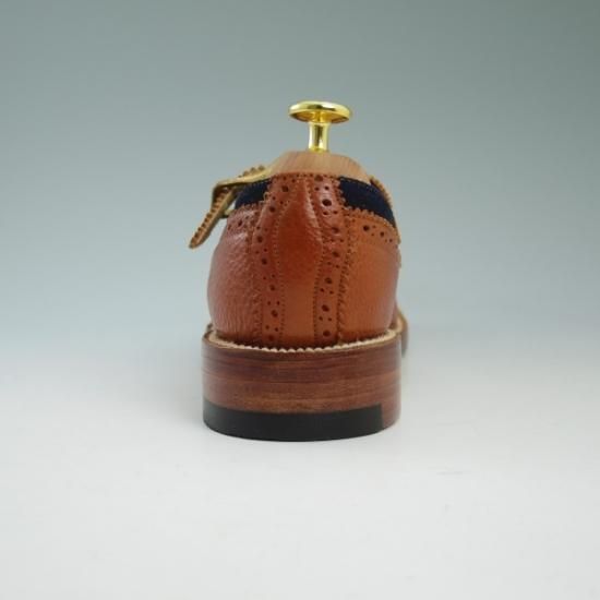 極美品★ユケテン(レディース) US4.5【★カーフ×スエード コンビ仕様】バックル付き スリッポン/YUKETEN★b299