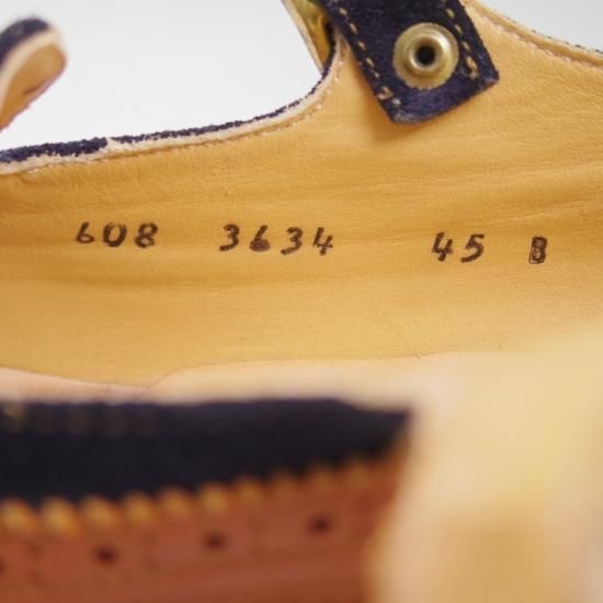 極美品★ユケテン(レディース) US4.5【★カーフ×スエード コンビ仕様】バックル付き スリッポン/YUKETEN★b299