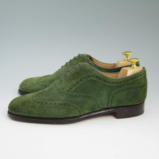 極美品★チーニー 7E 【★ポールスミス別注品/Paul Smith】スエード/フルブローグ/175ラスト/CHEANEY★b301