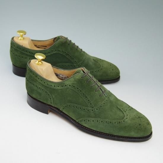 極美品★チーニー 7E 【★ポールスミス別注品/Paul Smith】スエード/フルブローグ/175ラスト/CHEANEY★b301