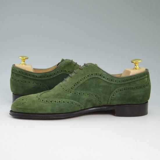極美品★チーニー 7E 【★ポールスミス別注品/Paul Smith】スエード/フルブローグ/175ラスト/CHEANEY★b301