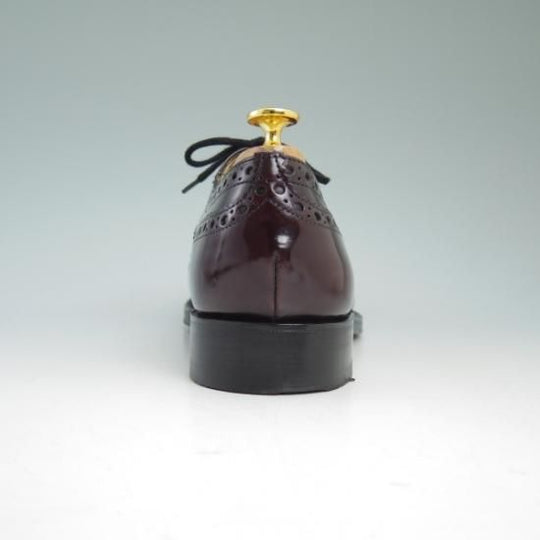 極美品★チャーチ 60F【★バーウッド/BURWOOD】81ラスト/ポリッシュドバインダーカーフ/5都市ロゴ/フルブローグ/Church's★b312