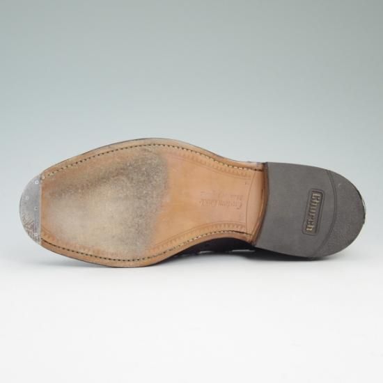 極美品★チャーチ 60F【★バーウッド/BURWOOD】81ラスト/ポリッシュドバインダーカーフ/5都市ロゴ/フルブローグ/Church's★b312