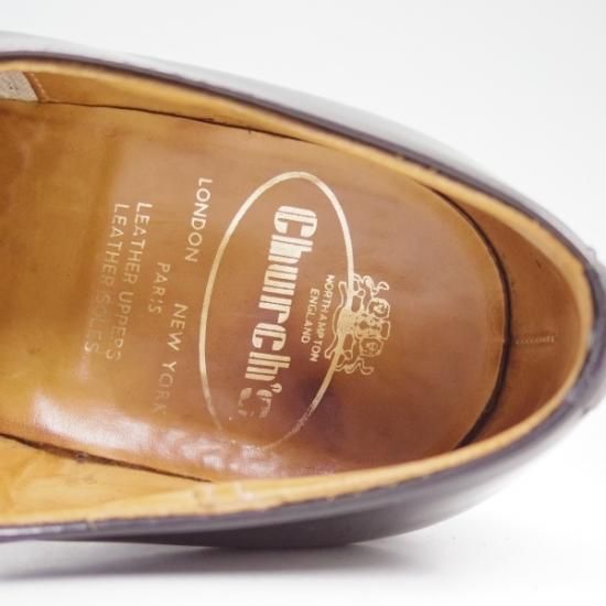 極美品★チャーチ 75F【★73ラスト/BALMORAL】バルモラル/コンサル/ストレートチップ/Church's★b313