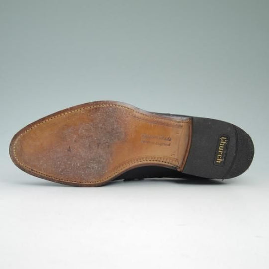 極美品★チャーチ 75F【★ブックバインダーカーフ/3都市ロゴ】84ラスト/バークロフト/Barcroft/旧チャーチ/Church's★b314