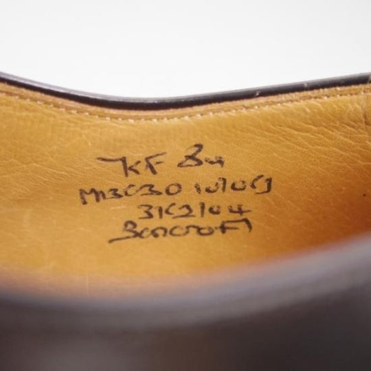 極美品★チャーチ 75F【★ブックバインダーカーフ/3都市ロゴ】84ラスト/バークロフト/Barcroft/旧チャーチ/Church's★b314