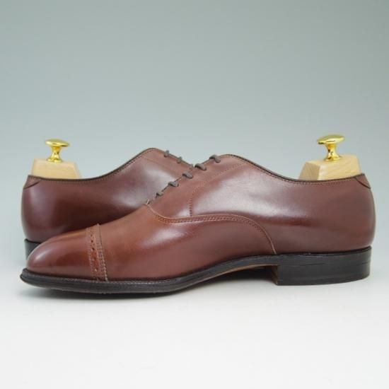 極美品☆オールデン 7.5E【☆ハンプトンラスト/900】パンチドキャップ