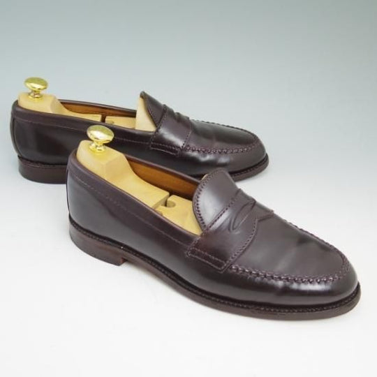 極上★オールデン 7.5D【★コードバン仕様/Stapleton Shoe別注品/986/ヴァンラスト】Van/コインローファー/Alden★b319