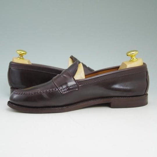 極上★オールデン 7.5D【★コードバン仕様/Stapleton Shoe別注品/986/ヴァンラスト】Van/コインローファー/Alden★b319