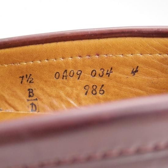 極上★オールデン 7.5D【★コードバン仕様/Stapleton Shoe別注品/986/ヴァンラスト】Van/コインローファー/Alden★b319
