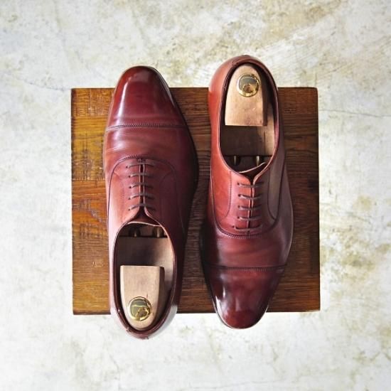 ★クロケット&ジョーンズ 6.5E【★オードリー/AUDLEY/ハンドグレード】337ラスト/ストレートチップ/Crockett&Jones★b316