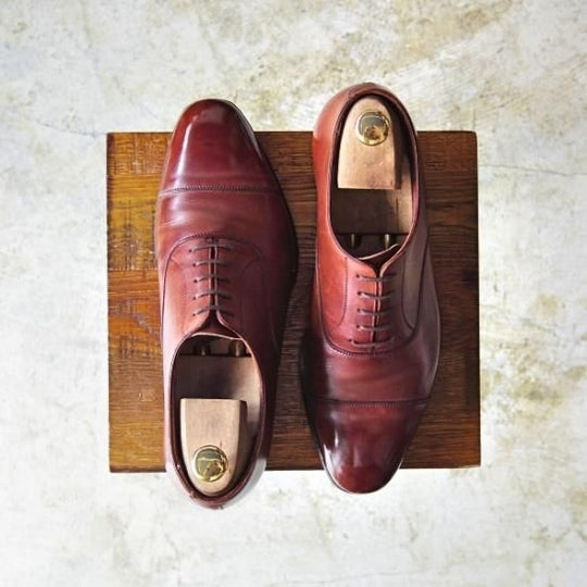 ★クロケット&ジョーンズ 6.5E【★オードリー/AUDLEY/ハンドグレード】337ラスト/ストレートチップ/Crockett&Jones★b316