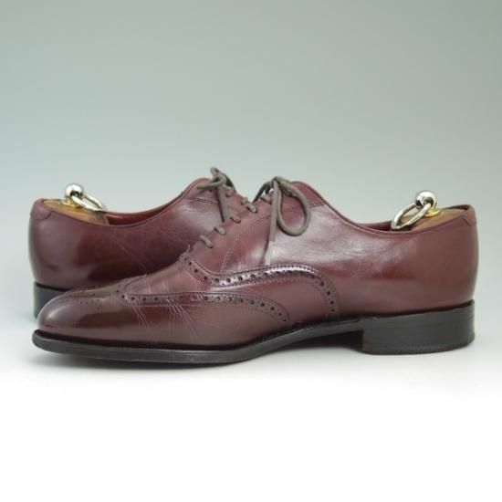 極上★グレンソン UK7.5【★限定/anniversaryモデル/Limited edition】フルブローグ/6324/15/バーガンディー/GRENSON★b321