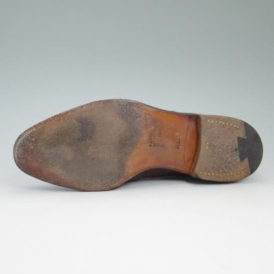 極上★グレンソン UK7.5【★限定/anniversaryモデル/Limited edition】フルブローグ/6324/15/バーガンディー/GRENSON★b321