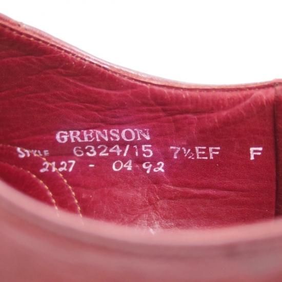 極上★グレンソン UK7.5【★限定/anniversaryモデル/Limited edition】フルブローグ/6324/15/バーガンディー/GRENSON★b321