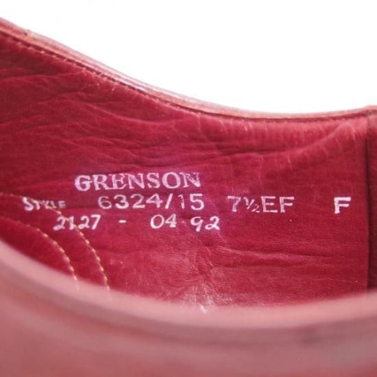 極上★グレンソン UK7.5【★限定/anniversaryモデル/Limited edition】フルブローグ/6324/15/バーガンディー/GRENSON★b321