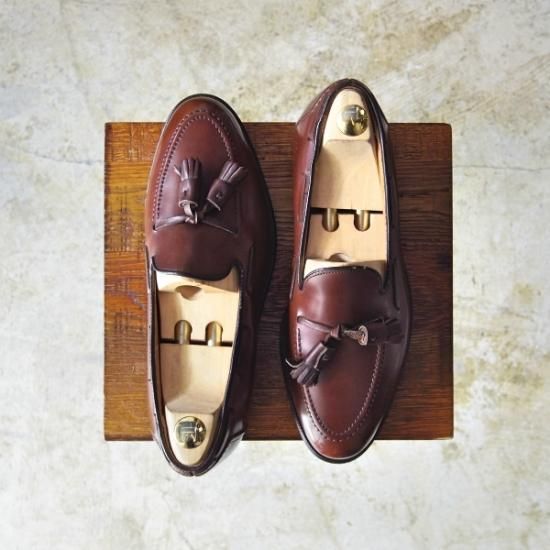 極上★オールデン 7.5D【★ブルックスブラザーズ別注】771/アバディーンラスト/BROOKS BROTHERS/タッセルローファー/Alden★b322