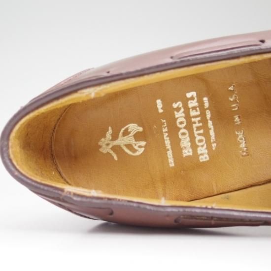 極上★オールデン 7.5D【★ブルックスブラザーズ別注】771/アバディーンラスト/BROOKS BROTHERS/タッセルローファー/Alden★b322
