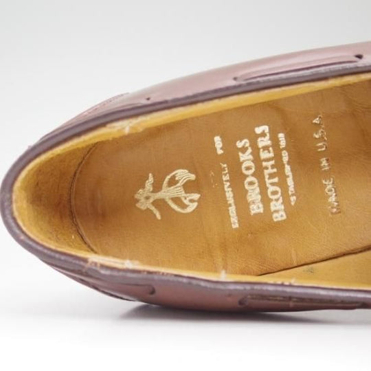 極上★オールデン 7.5D【★ブルックスブラザーズ別注】771/アバディーンラスト/BROOKS BROTHERS/タッセルローファー/Alden★b322