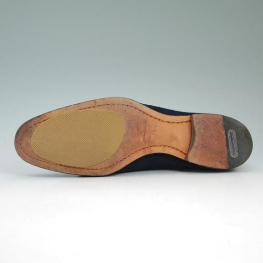 美品★サントーニ SIZE 7.5【★ビームス/BEAMS別注】リボンローファー/タッセル/スエード/Santoni★b324