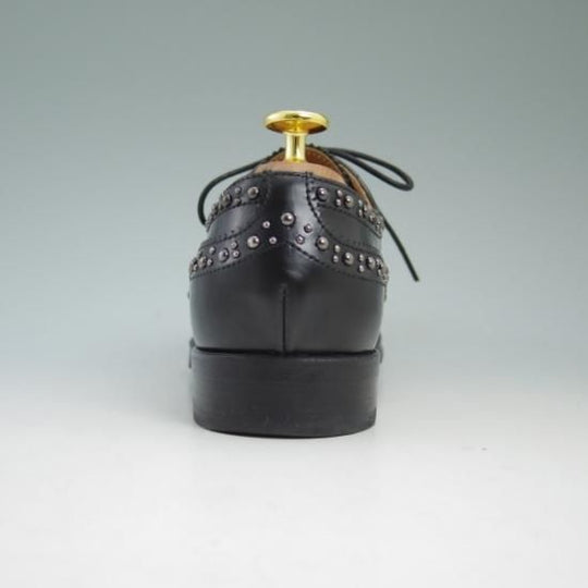 極上★チャーチ(レディース) 23cm/SIZE 36【★BURWOOD MET2/バーウッド/いぶし銀色スタッズ】ROIS CALF/ウイングチップ/Church's★b327