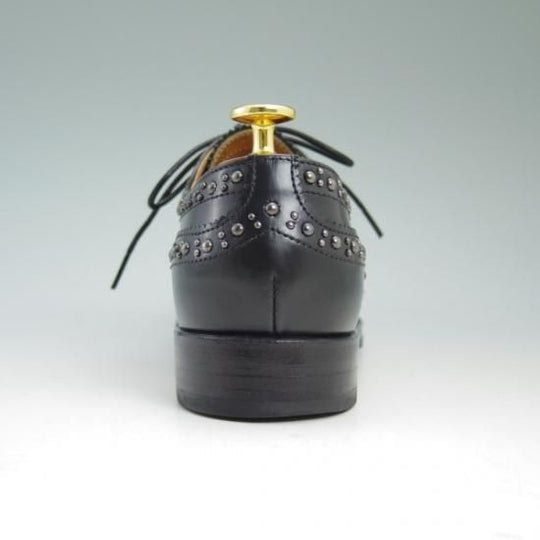 極上★チャーチ(レディース) 23cm/SIZE 36【★BURWOOD MET2/バーウッド/いぶし銀色スタッズ】ROIS CALF/ウイングチップ/Church's★b327