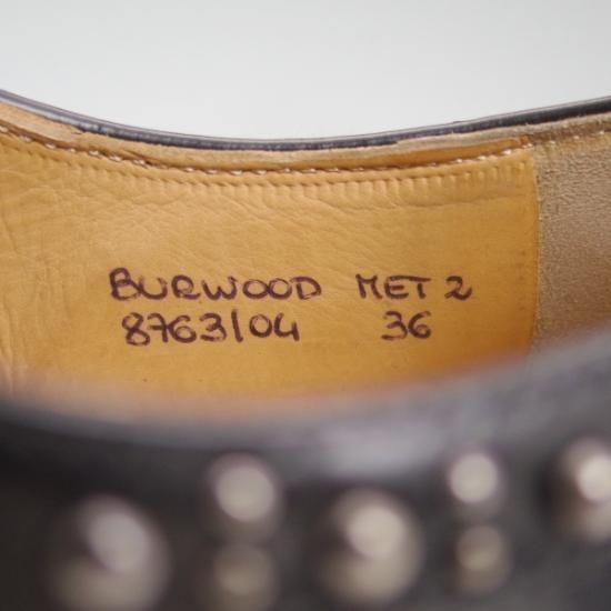 極上★チャーチ(レディース) 23cm/SIZE 36【★BURWOOD MET2/バーウッド/いぶし銀色スタッズ】ROIS CALF/ウイングチップ/Church's★b327