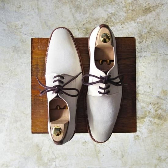 ほぼ未使用★(英)グレンソン 6F【★ダイナイトソール/キャンバス地】プレーントゥ/GRENSON★b329