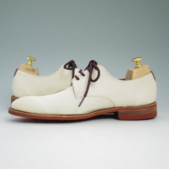 ほぼ未使用★(英)グレンソン 6F【★ダイナイトソール/キャンバス地】プレーントゥ/GRENSON★b329