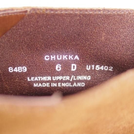 極美品★クロケット&ジョーンズ 6D【★チャッカ/CHUKKA】200ラスト/スエード/チャッカブーツ/Crockett&Jones★b337