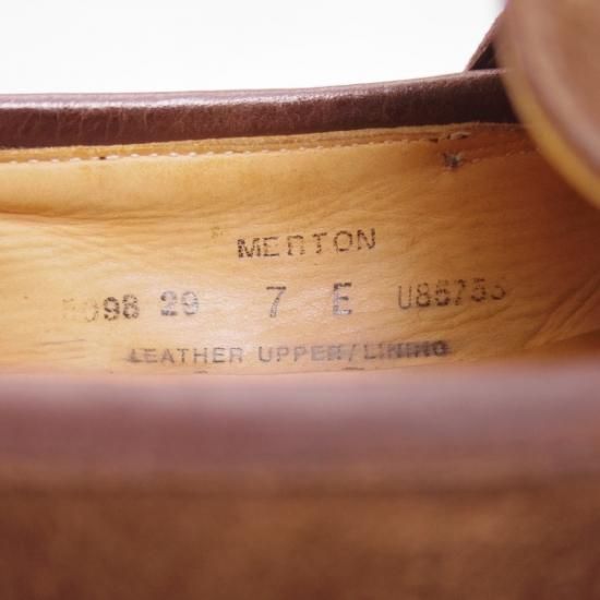 極上★クロケット&ジョーンズ 7E【★メルトン/MERTON】348ラスト/スエード/コインローファー/Crockett&Jones★b338