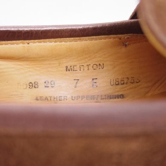 極上★クロケット&ジョーンズ 7E【★メルトン/MERTON】348ラスト/スエード/コインローファー/Crockett&Jones★b338