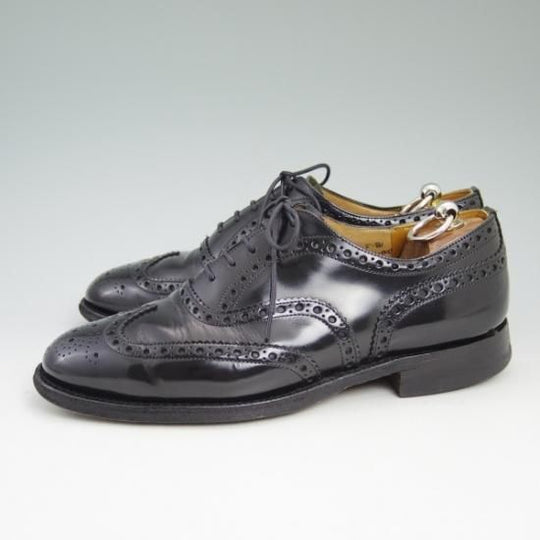 ★チャーチ 70F/UK7【★バーウッド/BURWOOD】 81ラスト/ポリッシュドバインダーカーフ/4都市ロゴ/フルブローグ/Church's★b343