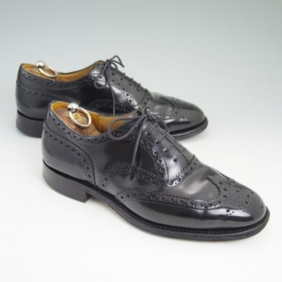 ★チャーチ 70F/UK7【★バーウッド/BURWOOD】 81ラスト/ポリッシュドバインダーカーフ/4都市ロゴ/フルブローグ/Church's★b343