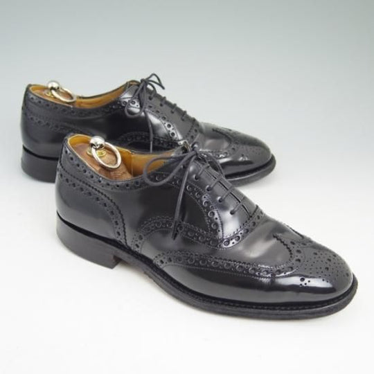 ★チャーチ 70F/UK7【★バーウッド/BURWOOD】 81ラスト/ポリッシュドバインダーカーフ/4都市ロゴ/フルブローグ/Church's★b343