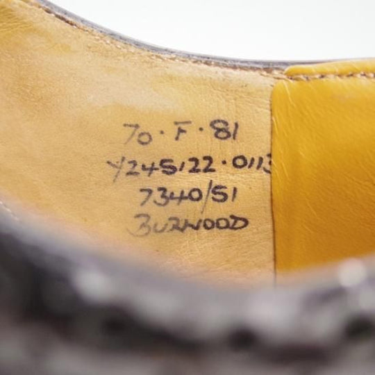 ★チャーチ 70F/UK7【★バーウッド/BURWOOD】 81ラスト/ポリッシュドバインダーカーフ/4都市ロゴ/フルブローグ/Church's★b343
