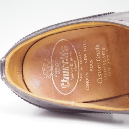 美品★チャーチ 70G/UK7【★旧チャーチ/3都市ロゴ/73ラスト】チェットウィンド/CHETWYND/フルブローグ/Church's★b344