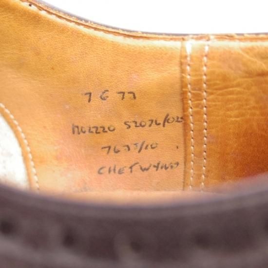 美品★チャーチ 70G/UK7【★旧チャーチ/3都市ロゴ/73ラスト】チェットウィンド/CHETWYND/フルブローグ/Church's★b344