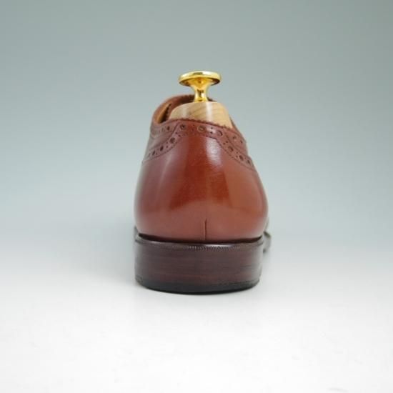 極上★浅草コブラー UK6.5程度 【★オーダー品/ブラックラピド製法】 セミブローグ/The Asakusa Cobbler★b346