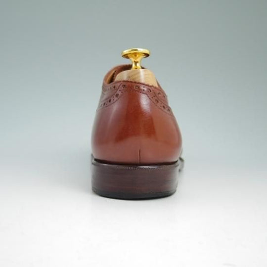 極上★浅草コブラー UK6.5程度 【★オーダー品/ブラックラピド製法】 セミブローグ/The Asakusa Cobbler★b346