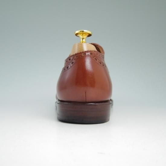 極上★浅草コブラー UK6.5程度 【★オーダー品/ブラックラピド製法】 セミブローグ/The Asakusa Cobbler★b346