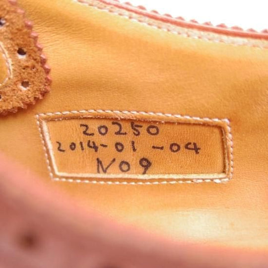 極上★浅草コブラー UK6.5程度 【★オーダー品/ブラックラピド製法】 セミブローグ/The Asakusa Cobbler★b346