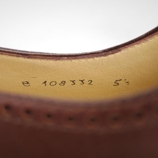 極美品★(伊)タニノクリスチー SIZE 5.5 【★定価10万円以上】 クォーターブローグ/TANINO CRISCI★b350